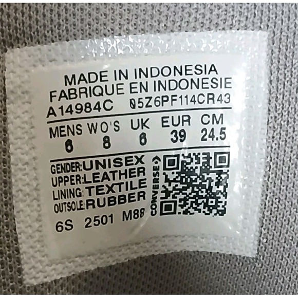 Converse Chuck Taylor All Star Suede, Gray/Black, M 6 / W 8 - Picture 13 of 14